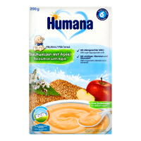 Суміш Humana молочна гречана з яблуком суха 6+ 200г