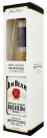 Віскі Jim Beam Bourbon 0,7л + бокал в коробці