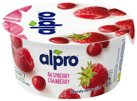 Йогурт Alpro соєвий з малиною та журавлиною 150г
