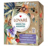 Чай Lovare зелений асорті Green Tea Assorted 32пак