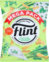 Сухарики Flint смак сметани із зеленню 110г 