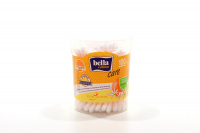 Ватні палички Bella Cotton Care Д-пантенол та екстракт апельсину, 100 шт.