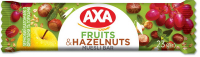 Батончик Axa зерновий з фруктами та горіхами 23г