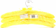 Вішалка МД атласна жовта 3шт Art.RE09489 х6
