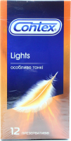 Презервативи латексні Contex Lights Ultra Thin, 12 шт.