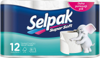 Папір туалетний Selpak Super Soft 12шт