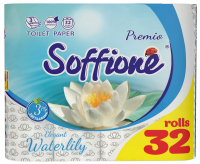 Папір туалетний 3-х шар. Elegant Waterlily Premio Soffione 32шт.
