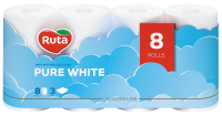 Папір туалетний Ruta Pure White Premium 8шт.3шар.