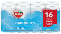 Папір туалетний Ruta Pure White 16рул 3ш білий