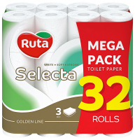 Папір туалетний Ruta Selecta 3-шар. 32шт