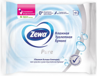 Вологий туалетний папір Zewa Pure Moist 42 шт