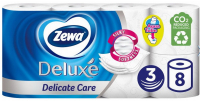 Туалетний папір Zewa Deluxe Delicate Care Білий, 8 шт.