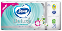 Папір туалетний Zewa Deluxe Жасмін тришаровий 8 рулонів