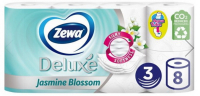 Папір туалетний Zewa Deluxe Жасмін тришаровий 8 рулонів