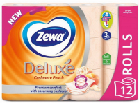 Папір туалетний Zewa Deluxe Cashmere Peach 3шар. 12шт.