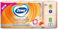Папір туалетний Zewa Deluxe Персик тришаровий 8 рулонів