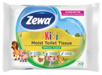 Туалетний папір вологий дитячий Zewa Kids Moist 42 шт