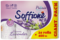 Туалетний папір Soffione Premio Toscana Lavender 24шт