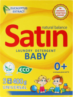 Порошок пральний Satin Organic Balance для дит. одягу 400г