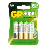Батарейка GP Super Alkaline 1.5V 15A-U4 LR6 AA х6
