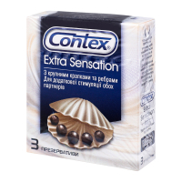 Презервативи латексні Contex Extra Sensation, 3 шт.
