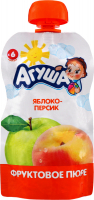 Пюре Агуша яблуко-персик д/п 90г