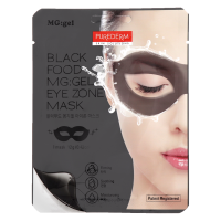 Маска гідрогелева для шкіри навколо очей Purederm Black Food Gel Eye Zone Mask Живильна, 12 г