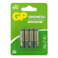 Батарейка GP GREENCELL 1,5V сольова, 24G-U4, R03 блістер