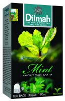 Чай Dilmah Цейлонський чорний смак м`яти 20*1,5г
