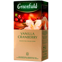Чай Greenfield чорний Vanilla Cranberry 25*1,5г