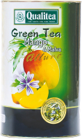 Чай Qualitea зелений з манго та квітками мальви ж/б 100г