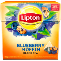 Чай Lipton Blueberry Muffin чорний 20*1,6г