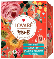 Чай Lovare чорний асорті Black tea Assorted 32пак
