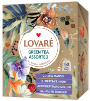 Чай Lovare зелений асорті Green Tea Assorted 32пак 