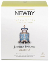 Чай Newby Jasmine Princess зелений байховий 15 шовкових пірамідок 37,5г