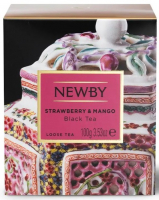 Чай Newby Strawberry&Mango чорний байховий 100г
