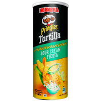 Чіпси Pringles Tortilla кукурудзяні зі смаком сметани 160г