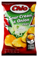 Чіпси Chio Chips зі сметаною й луком 75г 