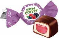 Цукерки Конті Крем-Йогурт смак лісові ягоди ваг/кг