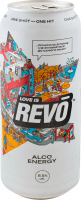 Напій слабоалкогольний енергетичний Revo Alco Energy «Love is…» 8.5% 0,5л ж/б