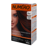 Фарба стійка для волосcя Numero з екстрактом вівса №6.66 Intense Red Dark Blonde