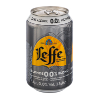Пиво Leffe Blond світле безалкогольне ж/б 0.33л