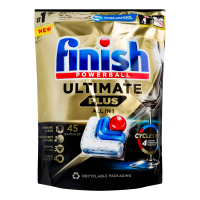 Засіб Finish Ultimate Plus д/миття посуду у ПММ 45капсул
