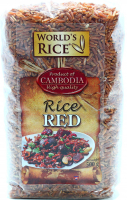 Рис Worlds Rice довгозернистий червоний 0,5кг 