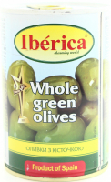Оливки Iberica зелені з/к 420г