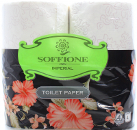Туалетний папір Soffione Imperial Білий, 4 шт.