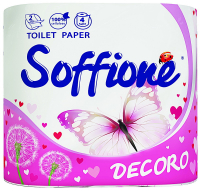 Туалетний папір Soffione Decoro, 4 шт.