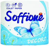 Туалетний папір Soffione Decoro Білий, 4 шт.