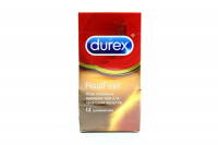 Презервативи латексні Durex Real Feel, 12 шт.