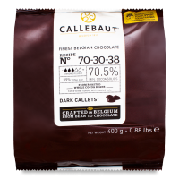 Шоколад Callebaut темний кювертюр 70,5% 400г х7